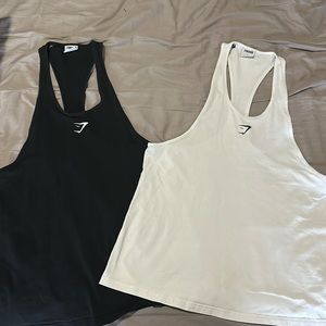 Gymshark Stringer - both black and white - large